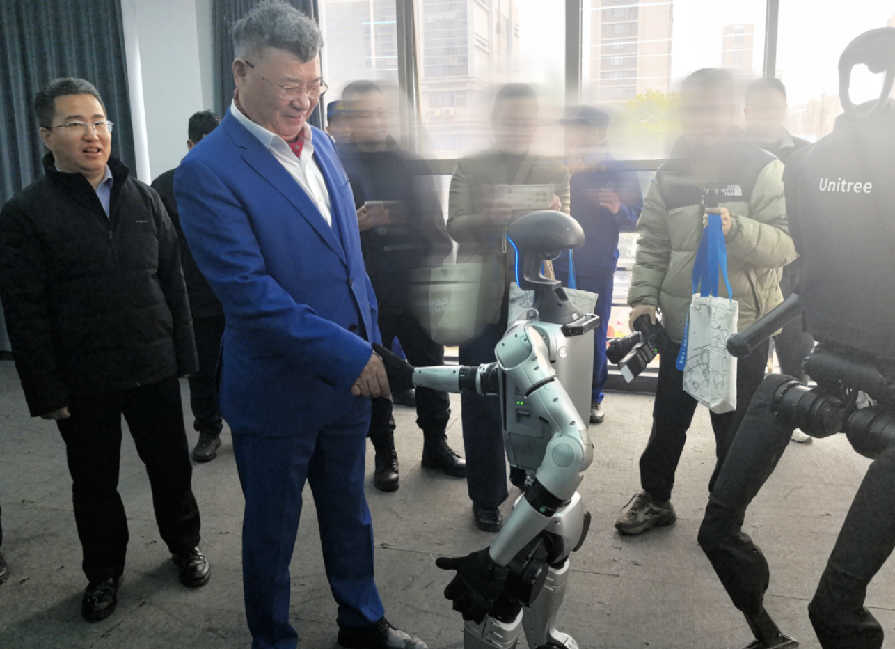 优游集团张玉良董事长赴宇树科技考察交流，拥抱科技创新，推进科技赋能，加快企业转型发展
